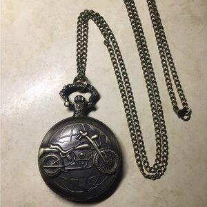 Motorcycle pocket watch or necklace